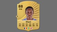 Kadidiatou Diani can score amazing goals (Image via EA Sports)